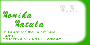 monika matula business card